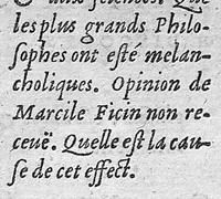 Picture 5 of 11 from Trois discours philosophiques. De la comparaison de l'homme avec le monde. Du principe de la génération de l'homme. De l'humeur mélancolique (1603), leaf 478