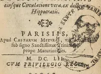 An illustration from Tractatus de motu sanguinis eiusque circulatione vera, ex doctrina Hippocratis (1652)