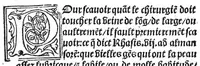 An illustration from Phlebotomie artificielle utile aulx medecins, et tresnecessaire à tous chirurgiens et barbiers instructive quant et comment il fault artificiellement phlebotomer toutes veines du corps humain, novellement composee par Mons. maistre Guilliaulme du Puis, medecin ordinaire du tresvenerable et noble convent de sainct Chiefz. Et citoyen de la tresrenommee Cite de Grenoble en Daulphine, (1536)