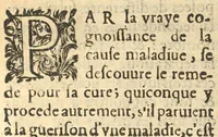 An illustration from Examen ou raisonnement sur l'usage de la saignée. avec un parfaite cognoissance des facultez & vertus du sang, et des autres humeurs (1644)