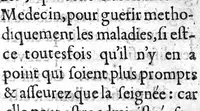 An illustration from Traicté de la phlebotomie. Où selon la doctrine des Anciens & Modernes approuvez, est contenuë la maniere de bien & artificiellement saigner (1622)