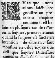 An illustration from Methode pour bien seigner, utile à tous chirurgiens, ou est amplement traicté l'artifice de bien pratiquer la seignee...oar Jean Bonnart...dédié à monsieur Hennequin (1628)
