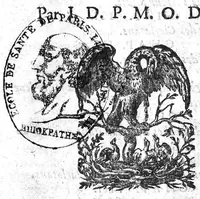 Picture 1 of 2 from Discours de l’origine, des mœurs, fraudes et impostures des Ciarlatans, avec leur decouverte, dédié à Tabarin... (1622), leaf 0