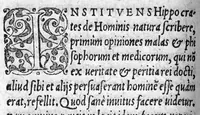 An illustration from Hippocratis Coi, medicorum Principis, De Natura Hominis liber : Graece et Latine. Accesserunt Blasii Hollerii Vivariensis, Philosophi ac Medici, Commentaria, iam primum recognita et aucta (1561)
