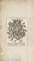 An illustration from Les Oeuvres d'Hippocrate traduites en françois, avis des remarques et conferées sur les manuscripts de la Bibliothèque du Roy. tome second (1697)