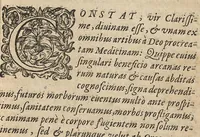 An illustration from Jacobi Hollerii In Aphorismos Hippocratis commentarii septem. Recens per Joan. Liebautium in lucem editi : ejusdem scholiis doctissimis illustrati. (1620)