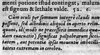 Picture 7 of 15 from Hippocratis Aphorismi Græce et Latine, ita digesti in ordinem, ut mutuo sese explicare, & ad morborum curationem singuli suo è loco prodire videantur, cum brevi expositione ex Galeni commentariis desumpta. Ejusd. Hippocr. Prænotionum libri tres, cum explicatione eodem ex fonte hausta. Per Joannem Butinum medicum. Insignores aliquot sententiae selectæ ex libris Aurelii Cornelii Celsi (1580), leaf 132