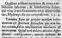 An illustration from Hippocratis Aphorismi Græce et Latine, ita digesti in ordinem, ut mutuo sese explicare, & ad morborum curationem singuli suo è loco prodire videantur, cum brevi expositione ex Galeni commentariis desumpta. Ejusd. Hippocr. Prænotionum libri tres, cum explicatione eodem ex fonte hausta. Per Joannem Butinum medicum. Insignores aliquot sententiae selectæ ex libris Aurelii Cornelii Celsi (1580)