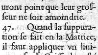 Picture 24 of 40 from Les aphorismes d'Hippocrate avec son serment, mis en françois par le Sr. de Mirabeau... (1643), leaf 122