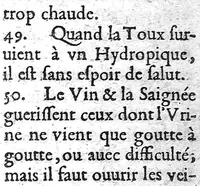 Picture 34 of 40 from Les aphorismes d'Hippocrate avec son serment, mis en françois par le Sr. de Mirabeau... (1643), leaf 162