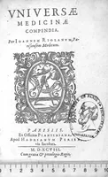 An illustration from Universae medicinae compendia (1598)