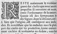An illustration from La pathologie ou discours des maladies (1655)