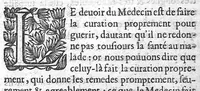 An illustration from Les sept livres de la thérapeutique universelle de Jean Fernel (1655)