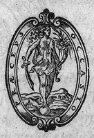 Picture 1 of 6 from Theophrastou tou philosophou ellogimôtatou Peri idrotôn, kai peri iliggôn = Theophrasti philosophi nobilissimi De sudoribus libell. vnus, De vertigine libell. alter e Graeca lingua in Latinam conuersi, et annotationibus illustrati, per Bonauenturam Grangerium ... nunquam antea Latine editi. Libello de sudoribus adiecta sunt sudorum prognostica, ab eodem interprete Latinis versibus descripta, ex Hippocr. & Gal. scriptis (1576), leaf 0