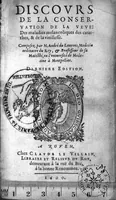 An illustration from Discours de la conservation de la veue : des maladies melancoliques des catarrhes, & de la vieillesse. Composez par M. André du Laurens, Medecin ordinaire du Roy, et Professeur de sa Majesté, en l’université de Medecine à Montpellier. Derniere Edition (1600)
