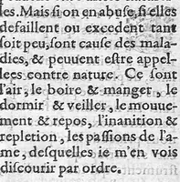 An illustration from Discours de la conservation de la veue , des maladies melancholiques, des catarrhes, et de la vieillesse. Composez par M. André du Laurens, Medecin ordinaire du Roy, et Professeur de sa Majesté en l’Université de Medecine à Montpellier. reveuz de nouveau et augmentez de plusieurs chapitres, (1597)