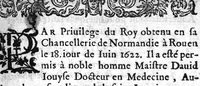 An illustration from Examen du livre de Lamperiere sur le sujet de la peste... (1622)