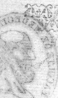 An illustration from Discours sur les causes de la peste survenue à Bourdeaux, cest an 1599,avec la preservation et curation d'icelle. Par M. Guillaume Briet, Docteur Medecin ordinaire de la Ville (1599)