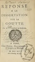 Picture 1 of 3 from Reponse a la dissertation sur la goutte (1690), leaf 4