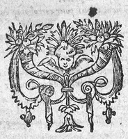 An illustration from Excellent traicte de la peste, monstrant les causes, signes d'icelle et les remedes les plus exquis tant pour la preservation que pour la cure des malades, le tout bien approuvé, et en divers lieux heureusement experimenté, Par Antoine Royet, natif de Lyon (1583)