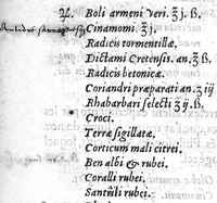 An illustration from Paradoxes de la cure de peste, par une methode succincte, contre l’opinion de ceux qui en ont escrit et pratiqué au passé, par Claude Fabri, Medecin et Astrophile, natif de Prelz en Argonne, demeurant à Dijon, (1568)