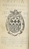 An illustration from Advis pour se preserver et pour se guerir de la Peste de cette année 1668 (1668)