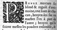 An illustration from Traicté de la peste selon la doctrine des médecins spagyriques (1629)