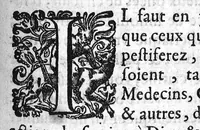 An illustration from Traicté de la peste selon la doctrine des médecins spagyriques (1629)