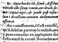 An illustration from Briefve methode pour se conserver en temps de peste. Contenant la preservation & curation de la peste, la sedation de ses accidents ;...dédiée à Messieurs de la Ville d'Agen (1629)
