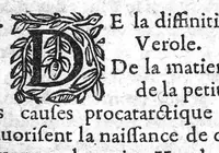 An illustration from Observations curieuses touchant la petite verole, vraye peste des petits enfans : et le bezahar son antidote. Contenant plusieurs rares secrets pour embellir le visage, & pour oster les difformitez que laisse apres soy cette maladie (1645)
