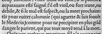 An illustration from Discours tres ample de la Peste, divisé en trois livres ; adressant à Messieurs de Tours : Par M. Nic. de Nancel, Noyonnois, medecin audit Tours. Icy sont traictees plusieurs choses contre l’opinion commune, et tradition ordinaire ; tant au premier livre, touchant la definition, differences, causes, signes, prognostic de la Peste ; comme au 2. de la precaution ; au 3. de la curation d’icelle, (1581)