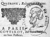 An illustration from Traité de la peste contenant sa définition, ses espèces et différences, ses causes, ses signes, ses accidens, sa cure et les moyens de s'en garentir (1671)