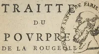 An illustration from Nouveau traitte du pourpre, de la rougeole et petite verole, de leur nature et de leurs remedes avec un Traité de la douleur nephretique... (1688)