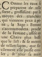 An illustration from L'accoucheur methodique, qui enseigne la maniere d'operer dans tous les accouchements naturels et artificiels... (1676)