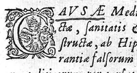 An illustration from Historicae hodiernae medicinae rationalis veritatis ΛΟΓΟΣ ΠΡΟΤΡΕΠΤΙΚΟΣ . Ad rationales medicos (1655)