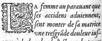 An illustration from Deux livres de chirurgie, I. De la generation de l’homme, et maniere d’extraire les enfans hors du ventre de la mere, ensemble ce qu’il faut faire pour la faire mieux, et plus tost accoucher, avec la cure de plusieurs maladies qui luy peuvent survenir. 2. Des monstres tant terrestres que marins, avec leurs portrait. Plus un petit traité des plaies faites aux parties nerveuses. Par Ambroise Paré, premier Chirurgien du Roy, et juré à Paris, (1573)