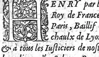 An illustration from La methode curatoire de la maladie Venerienne, vulgairement appellée grosse vairolle, et de la diversité de ses symptomes. Composée par Thierry de Hery, lieutenant general du premier barbier Chirurgien du Roy, Avec privilege du Roy, et la Court de Parlement (1552)