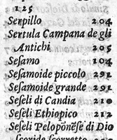 An illustration from Semplici dell' eccellente M. Luigi Anguillara, liquali in piu pareri a diuersi nobili huomini scritti appaiono, et nuouamente da M. Giovanni Marinello mandati in luce (1551)