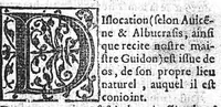 An illustration from Les Fleurs du grand Guidon [de Chauliac], c'est-à-dire les sentences principales de certains chapitres dudit Guidon, par Maistre Jean Raoul... (1554)