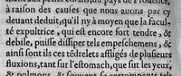 An illustration from Traicté de l’epilepsie, maladie vulgairement appellée au pays de Provence la gouttète aux petits enfans. Avec plusieurs belles & curieuses questions, touchant les causes prgnostiques, & cure d'icelles, composé par M. Jean Taxil, Docteur en Medecine, natif de Sainctes Maries, Medecin d'Arles (1602)