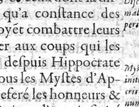 An illustration from Les merveilles des bains naturels et des estuves naturelles de la ville de Digne en Provence, divisées en deux parties, la théorie et la pratique, avec un traicté de leurs serpents sans venim,... (1620)