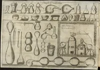 An illustration from Pratique de chymie, divisée en quatre parties...avec un avis sur les eaux minerales (1671)