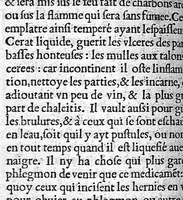 An illustration from Opuscules de divers autheurs medecins, redigez ensemble pour le proufit et utilité des Chirurgiens. Reveuz et corrigez de nouveau, avec leur Indice (1552)