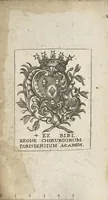 Picture 1 of 4 from Traité de le medecine contenant la parfaite connoissance de l'homme,... (1680), leaf 1