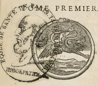 An illustration from Instructions de medecine ou l'on voit tout ce qu'il faut suivre & éviter dans l'usage des alimens, & des remedes, pour se conserver en santé, & pour se guerir lorsqu'on est malade. tome premier (1697)