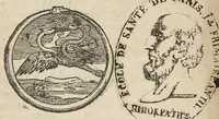 An illustration from Instructions de medecine ou l'on voit tout ce qu'il faut suivre & éviter dans l'usage des alimens, & des remedes, pour se conserver en santé, & pour se guerir lorsqu'on est malade. tome second (1697)