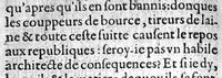 An illustration from Le chauve ou le mepris des cheveux (1621)