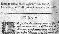 An illustration from Régime de l'école de Salerne, traduit et commenté par Michel Le Long (1637)