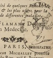 An illustration from L'art de se conserver la santé, ou le medecin de soy-mesme. Avec un traité de quelques remedes des plus simples & les plus usitez pour la guerison de differentes maladies (1692)