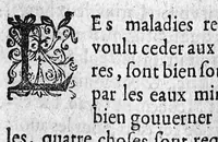 An illustration from Le gouvernement necessaire à chacun pour vivre longuement en santé, avec le gouvernement requis en l'usage des eaux minerales,... (1608)